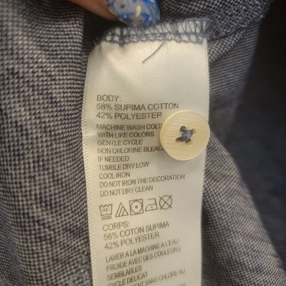 Tommy Bahama Blue Polo Size Medium NWOT